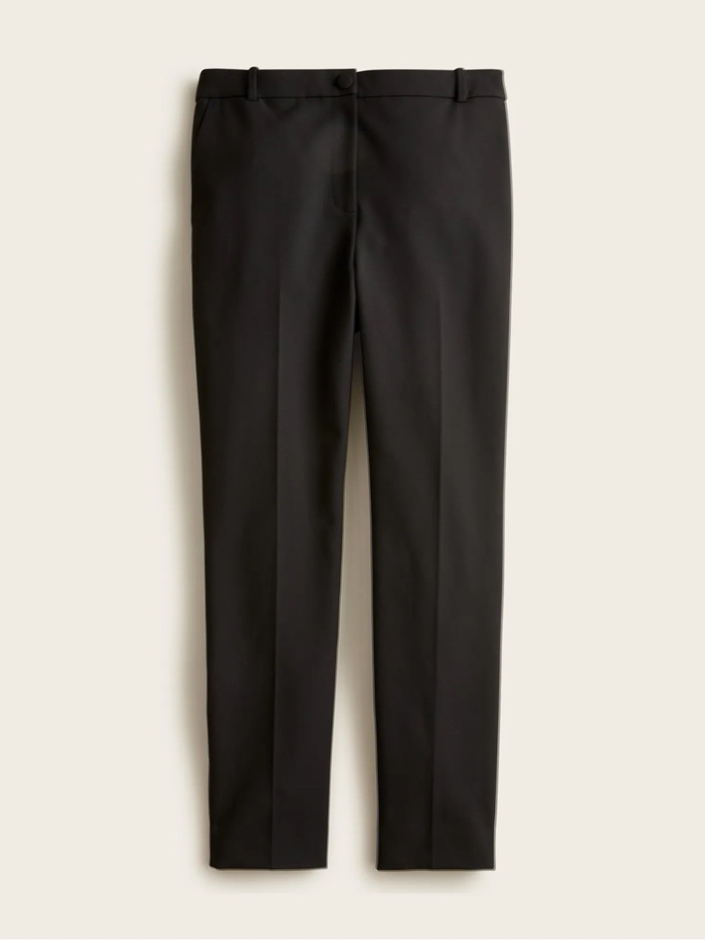 J. Crew Black High-Rise Cameron Trousers - Classic Tailored Fit - Size 4P - NWT
